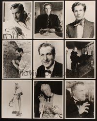 7t092 LOT OF 9 VINCENT PRICE REPRO 8X10 STILLS '80s great images of the horror legend!