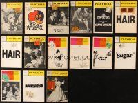 7t067 LOT OF 15 PLAYBILLS '60s-70s lots of great images & info from Broadway shows!