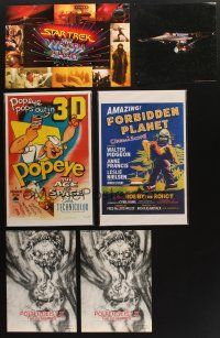 7t109 LOT OF 6 FOLDED PROMO BROCHURES, REPRO & SPECIAL POSTERS '70s-80s Forbidden Planet + more!