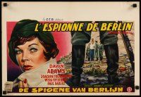 7w513 SCARLET BARONESS Belgian '59 art of super sexy female spy Dawn Addams!