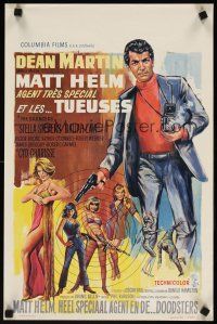 7w518 SILENCERS Belgian '66 different art of Dean Martin & the sexy Slaygirls!