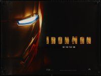 7w330 IRON MAN teaser DS British quad '08 Marvel, Robert Downey Jr., directed by Jon Favreau!