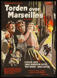 7w546 BEASTS OF MARSEILLES Danish '59 they made a living hell for every man and woman!