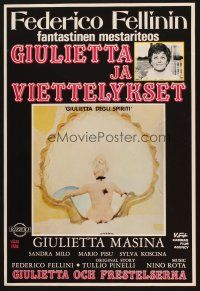 7w206 JULIET OF THE SPIRITS Finnish '65 Fellini's Giulietta degli Spiriti, Giulietta Masina!