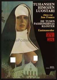 7w209 LOVE LETTERS OF A PORTUGUESE NUN Finnish '77 Jesus Franco nun sexploitation, topless nun!