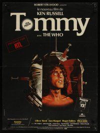 7w412 TOMMY French 23x32 '75 The Who, different Boumendil art of Roger Daltrey!