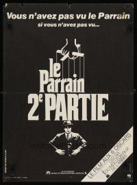 7w423 GODFATHER PART II French 15x21 '75 Al Pacino in Francis Ford Coppola classic crime sequel!