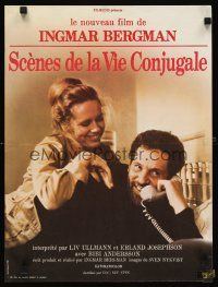 7w442 SCENES FROM A MARRIAGE French 15x21 '75 Ingmar Bergman, Liv Ullmann, Erland Josephson