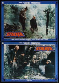 7w161 STALKER set of 6 Italian photobustas '79 Andrej Tarkovsky's Ctankep, Russian sci-fi!