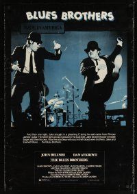 7x727 BLUES BROTHERS commercial poster '80s John Belushi & Dan Aykroyd are on a mission from God!