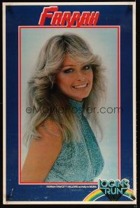 7x770 LOGAN'S RUN commercial poster '76 great image of sexy Farrah Fawcett as Holly!