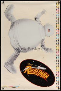 7x570 ROCKETMAN printer's test static cling poster '97 astronaut Harland Williams, taking up space!