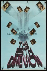 7x057 5TH DIMENSION 24x36 music poster '69 vocal music group, trippy design!