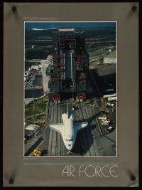7x470 AIR FORCE special 17x23 '90s cool image of space shuttle Discovery!
