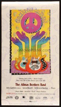 7x058 ALLMAN BROTHERS BAND 14x25 music poster '94 cool hippy artwork by Farley!