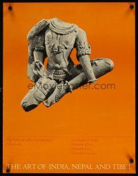 7x257 ART OF INDIA, NEPAL & TIBET 20x26 art exhibition '70 cool image of headless statue!