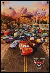 7x485 CARS special 19x27 '06 Walt Disney animated automobile racing, cool image of cast!