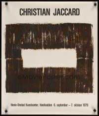 7x298 CHRISTIAN JACCARD 22x26 Norwegian art exhibition '79 cool abstract art of box!