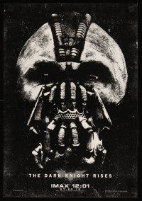 7x617 DARK KNIGHT RISES heavy stock mini poster '12 the legend ends, cool image of mask!