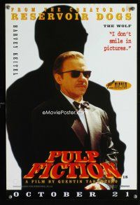 7x442 PULP FICTION English special advance '94 Harvey Keitel as The Wolf, Quentin Tarantino!