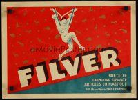 7x424 FILVER 11x16 French advertising poster '30s D'ylen art of clown in suspenders!