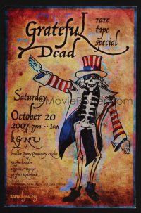 7x048 GRATEFUL DEAD radio poster '07 Terry Kishiyama artwork of Uncle Sam skeleton!