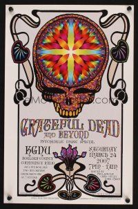 7x047 GRATEFUL DEAD radio poster '07 cool Chris O'Riley artwork of skull!