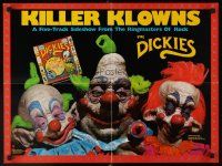 7x068 KILLER KLOWNS FROM OUTER SPACE 18x24 music poster '88 Cramer, Suzanne Snyder, Alien bozos!