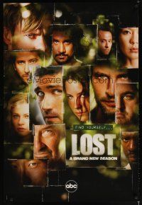 7x342 LOST tv poster '06 Josh Holloway, Naveen Andrews, Evangeline Lilly, season 3!