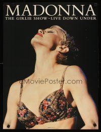 7x072 MADONNA 18x24 music poster '94 image of sexy singer wearing fancy bra, The Girlie Show!
