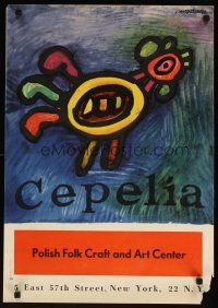 7x303 POLISH FOLK CRAFT & ART CENTER 18x26 Polish art exhibition '70s Jan Mlodozeniec art!