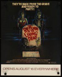 7x568 RETURN OF THE LIVING DEAD special 16x20 '85 punk rock zombies by tombstone ready to party!