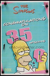 7x576 SIMPSONS TV special 11x17 '05 Matt Groening cartoon, 350 episodes, Homer eating zero!