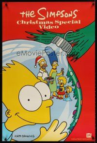 7x666 SIMPSONS CHRISTMAS SPECIAL video poster '91 Matt Groening's classic family cartoon!
