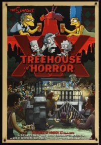 7x348 SIMPSONS tv poster '09 Matt Groening, Treehouse of Horror XX, cool Halloween art!
