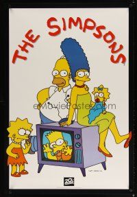7x351 SIMPSONS vertical style tv poster '94 Matt Groening, cool image of cartoon family!