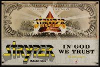 7x083 STRYPER 24x36 music poster '88 In God We Trust, Christian glam rock!