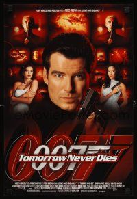 7x627 TOMORROW NEVER DIES mini poster '97 Pierce Brosnan as James Bond 007, Yeoh, Teri Hatcher!