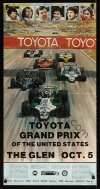 7x597 TOYOTA GRAND PRIX OF THE UNITED STATES THE GLEN OCT. 5 special 17x35 '80 Michael Turner art!
