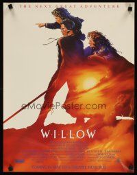 7x610 WILLOW advance special 17x22 '88 Alvin art of Kilmer & sexy Joanne Whalley!