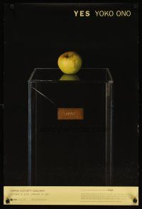7x268 YES YOKO ONO 20x30 art exhibition '00 image of apple carefully placed on glass box!