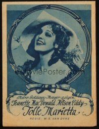 7y104 NAUGHTY MARIETTA German herald '35 different images of Jeanette MacDonald & Nelson Eddy!