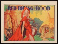7y091 RED RIDING HOOD stage play English herald '30s different art of sexy Red & Big Bad Wolf!