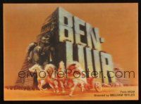 7y190 BEN-HUR lenticular Japanese 4x6 postcard R1969 Charlton Heston, William Wyler classic!