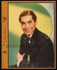 7y164 TYRONE POWER Dixie ice cream premium '38 portrait + great scenes from In Old Chicago!