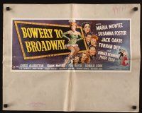 7y631 BOWERY TO BROADWAY pressbook '44 Maria Montez, Manhattan's most memorable musical!