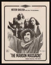 7y657 CULT pressbook R76 The Manson Massacre takes you all the way!