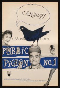 7y882 PUBLIC PIGEON NO 1 pressbook '56 wacky Red Skelton & sexy Vivian Blaine!