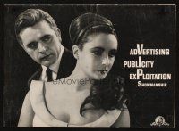 7y982 V.I.P.S pressbook '63 great close up of sexy Elizabeth Taylor & Richard Burton!