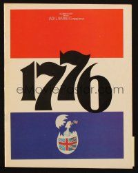 7y269 1776 souvenir program book '72 the award winning historical musical comes to the screen!